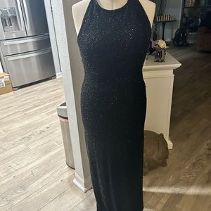 Black sequined gown